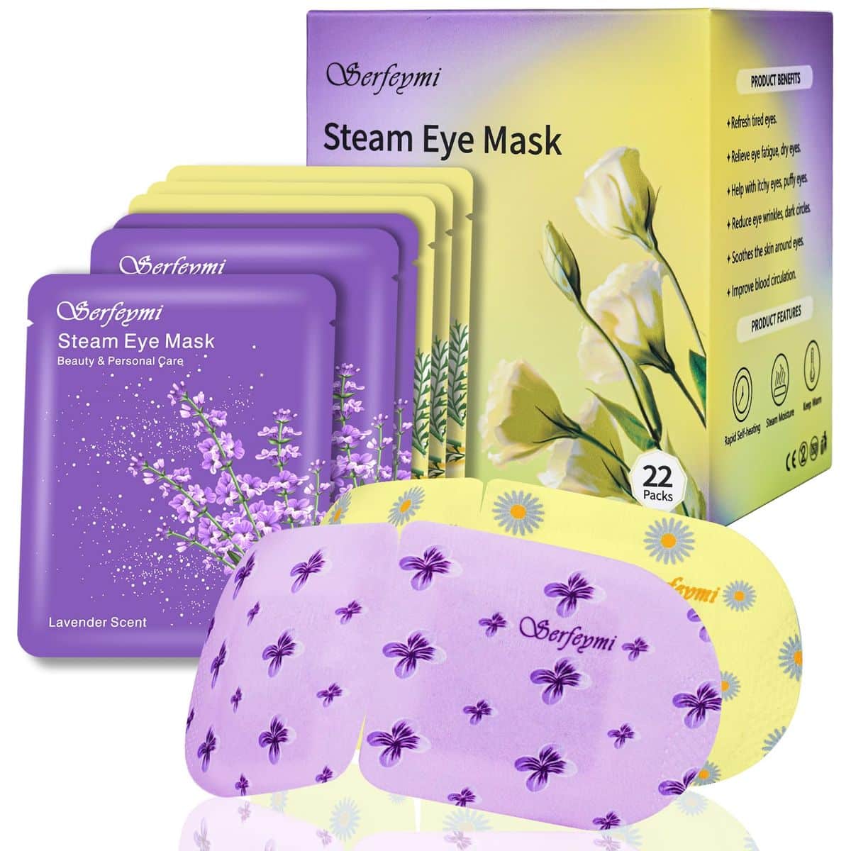 Serfeymi 22-Pack Steam Eye Mask